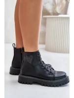 Boty Na Zip S Dekorativním Černé model 21671148 - Boto