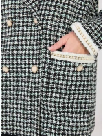 Marynarka LK MA model 21902628 czarno zielony - FPrice Marynarka LK MA model 21902628 czarno zielony - FPrice