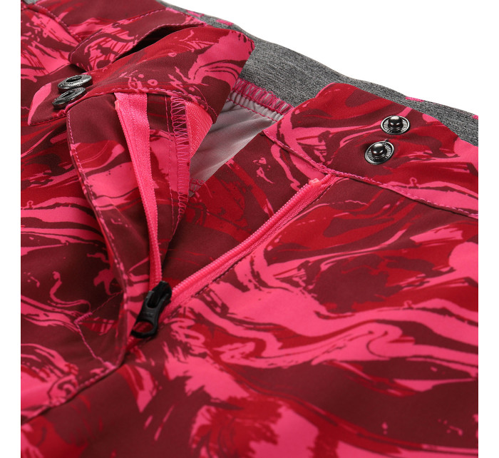 Dámské  rychleschnoucí šortky ALPINE PRO ZAMBA neon knockout pink