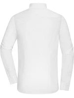 Daiber JN 1372 Popelínová košile slim fit s dlouhým rukávem 02.1372 white
