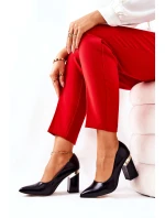 Kožené lodičky Lewski 3117 Černé Kožené lodičky Lewski 3117 Černé