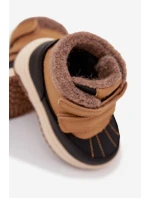 Dětské zimní boty sněhule na suchý zip Camel model 21718344 - Boto Dětské zimní boty sněhule na suchý zip Camel model 21718344 - Boto