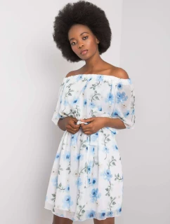 Šaty LK SK 508208.65P bílá a modrá