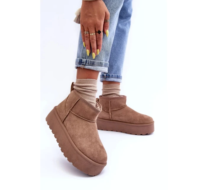 Kůže Sněhové Boty Na Platformě Tmavě Hnědé Corcoran Kůže Sněhové Boty Na Platformě Tmavě Hnědé Corcoran