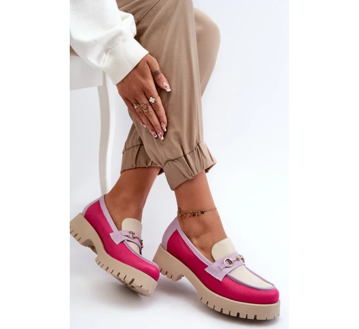 Dámské kožené mokasíny Zazoo , béžová Dámské kožené mokasíny Zazoo , béžová