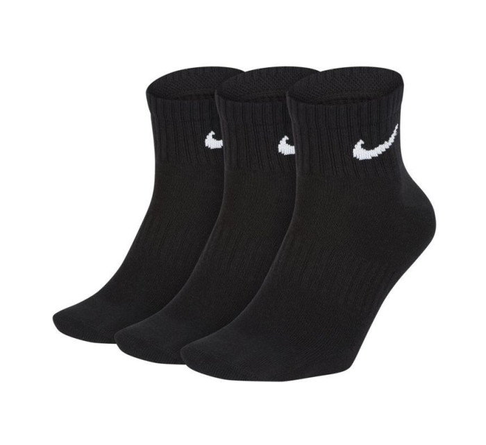Pánské lehké ponožky Everyday Ankle 3Pak M SX7677-010 černé - Nike