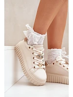 Dámské tenisky 24SP26-4756 béžové - Grelesi Dámské tenisky 24SP26-4756 béžové - Grelesi