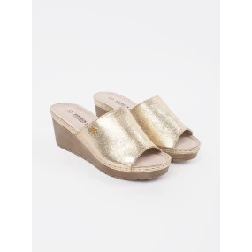 Jedinečné dámské zlaté  nazouváky na klínku