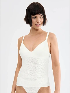 Košilka sloggi ZERO Feel Bliss THE UP PushUp Shirt krémová Silk White - SLOGGI