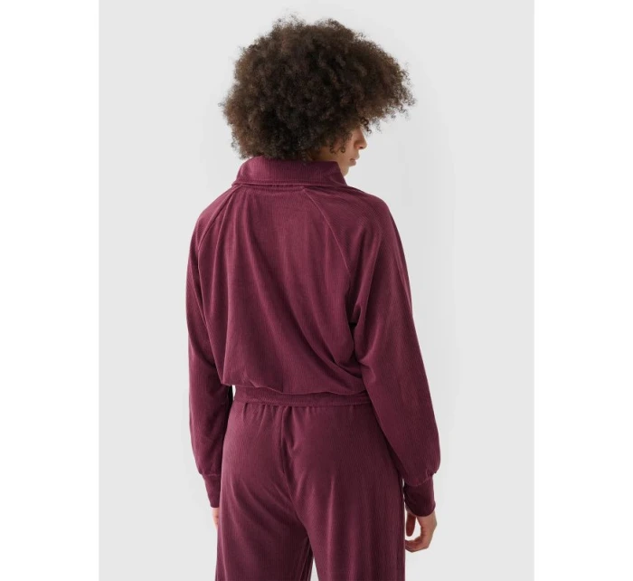 Dámská velurová mikina bez kapuce 4F 4FRAW24TSWSF2054-60S Dámská velurová mikina bez kapuce 4F 4FRAW24TSWSF2054-60S