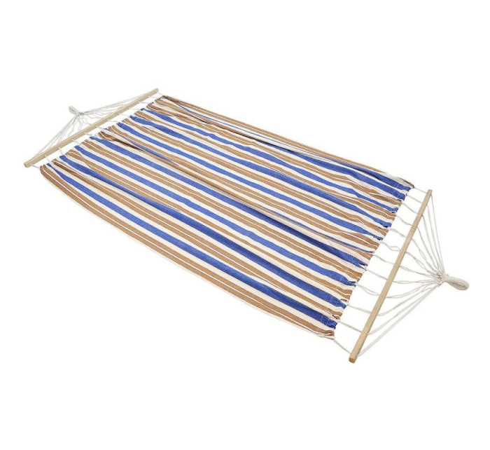 ZAHRADNÍ HAMMAK 1 OSOBA 200x100 cm s tyčí 1052182