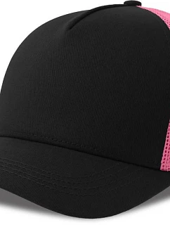 Atlantis Headwear Rapper Cotton-S 5 panelová Trucker kšiltovka 33.0260 black/fuchsia fluo