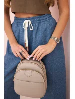 Máslové kalhoty zavazované v pase džínový melír Máslové kalhoty zavazované v pase džínový melír