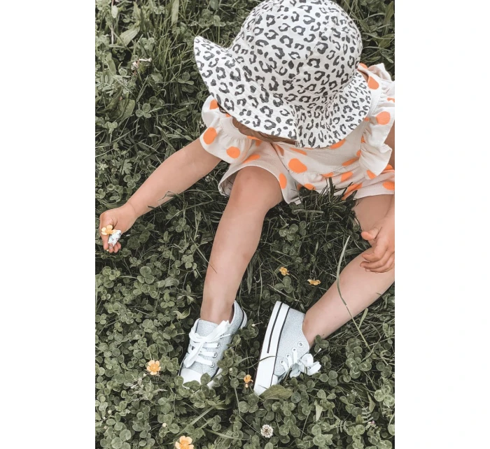 Dětské Brokátové Tenisky Stříbrné Bling-Bling Dětské Brokátové Tenisky Stříbrné Bling-Bling