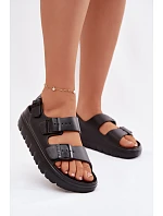 Dámské pěnové sandály na platformě Big Star TT274A031 Černé Dámské pěnové sandály na platformě Big Star TT274A031 Černé