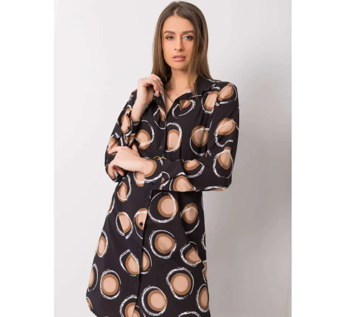 Šaty DHJ SK model 17355679 černá a béžová - FPrice