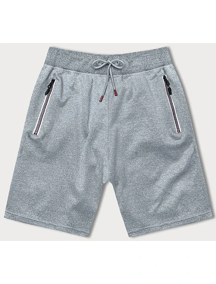 Světle šedé pánské sportovní kraťasy model 18612073 - J.STYLE Světle šedé pánské sportovní kraťasy model 18612073 - J.STYLE