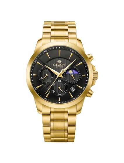 Pánské hodinky Giewont Chronograph Sapphire Gold Black GW9460-B4 Pánské hodinky Giewont Chronograph Sapphire Gold Black GW9460-B4