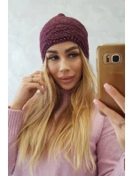 Fleecová čepice Edyta K298 tmavě fialová