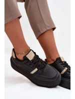 Dámské Sneakersy Na Platformě Big Star SS274360 Černé Dámské Sneakersy Na Platformě Big Star SS274360 Černé