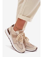 Dámské tenisky z eko kůže béžové Kelira