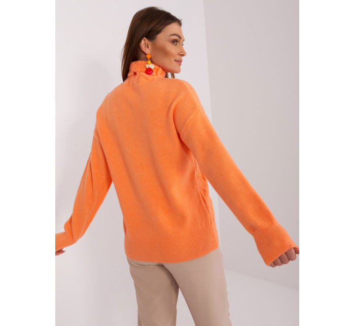Sweter AT SW 23401.97P jasny pomarańczowy