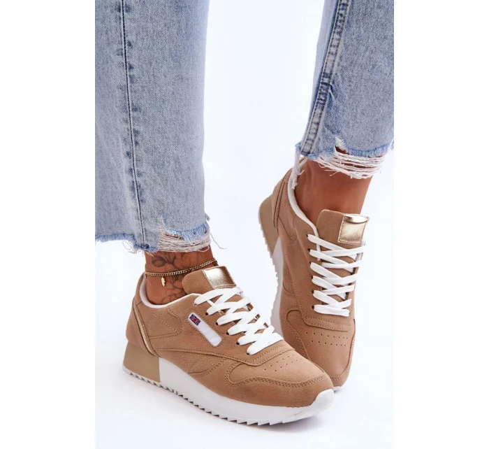 Sportovní obuv model 20985416 khaki Step in style - SWEET SHOES Sportovní obuv model 20985416 khaki Step in style - SWEET SHOES