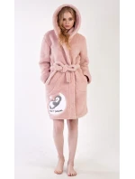 Dámský župan krátký s kapucí Sweet model 19162739 - Vienetta Dámský župan krátký s kapucí Sweet model 19162739 - Vienetta