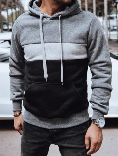 Pánská mikina s kapucí tmavě šedá Dstreet model 21979596 - FashionStreet