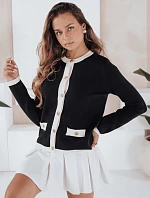 Dámský černý svetr na zip CHICLINE FashionStreet MY2558