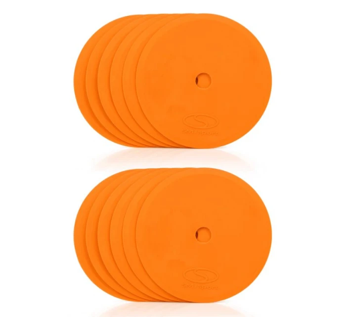 Ploché značky kulaté 15 cm  oranžové sport model 21406069 - SMJ