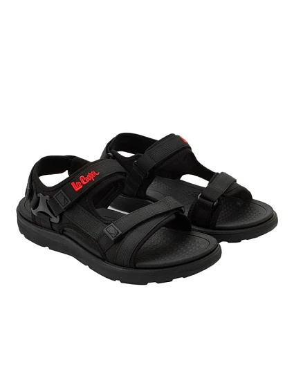 Lee Cooper pánské boty na suchý zip sandály na léto černé lehké