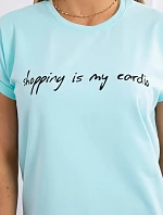 Halenka Nakupování je moje kardio mátová+černá