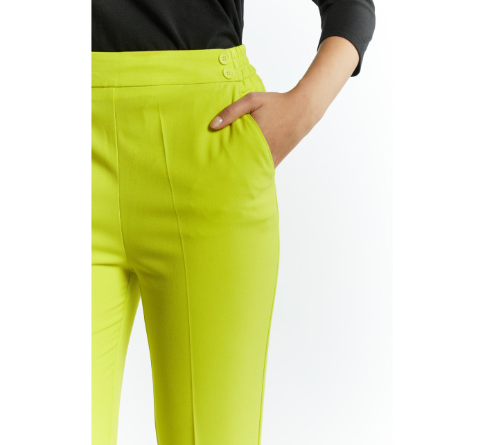 Monnari Elegantní kalhoty Dámské kalhoty s gumou Yellow