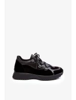Kožená dámská sportovní obuv Zazoo Black Kožená dámská sportovní obuv Zazoo Black