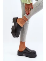 Dámské pantofle s masivní podrážkou Big Star Černá Dámské pantofle s masivní podrážkou Big Star Černá