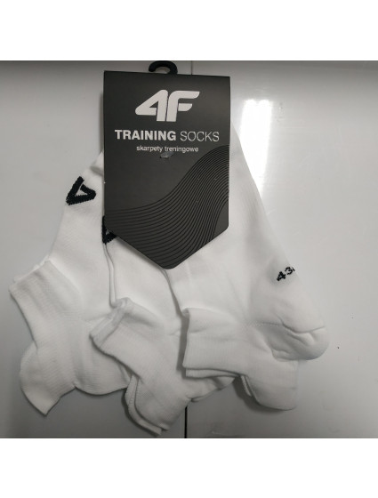 Sportovní ponožky 4F SOM213 Bílé (3 páry)