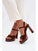 Sandály na podpatku model 226119 Step in style Sandály na podpatku model 226119 Step in style