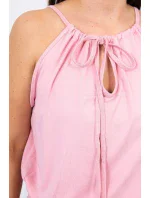 Boho šaty se záhyby pudrově růžové Boho šaty se záhyby pudrově růžové