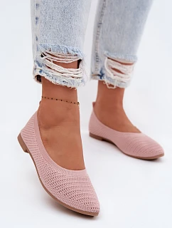 Síťované Textilní Baleríny Dámské Růžové model 22102858 - Boto