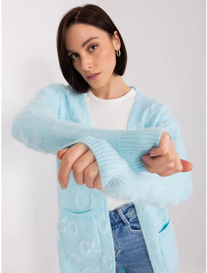 Sweter AT SW model 19040748 jasny niebieski - FPrice Sweter AT SW model 19040748 jasny niebieski - FPrice
