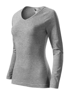 Elegance W model 18719356 tmavě šedé melanžové tričko - Malfini