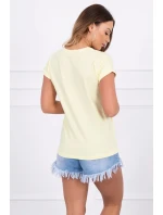 Nakupování je moje kardio blůza světle žlutá Nakupování je moje kardio blůza světle žlutá