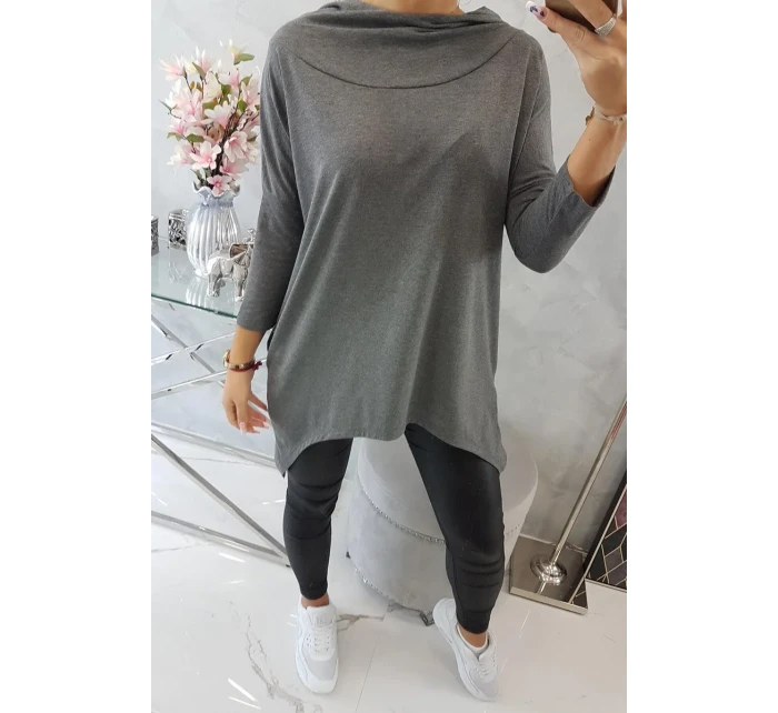 Mikina s potiskem kola graphite melange Mikina s potiskem kola graphite melange