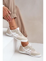 Nízké Tenisky Dámské Béžové model 21680892 - Boto Nízké Tenisky Dámské Béžové model 21680892 - Boto