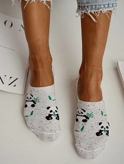 Dámské Microponočky Panda Světlešedé