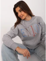 Mikina D10606BA02565C šedá Mikina D10606BA02565C šedá