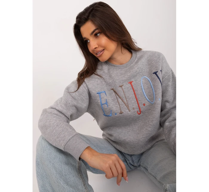 Mikina D10606BA02565C šedá Mikina D10606BA02565C šedá