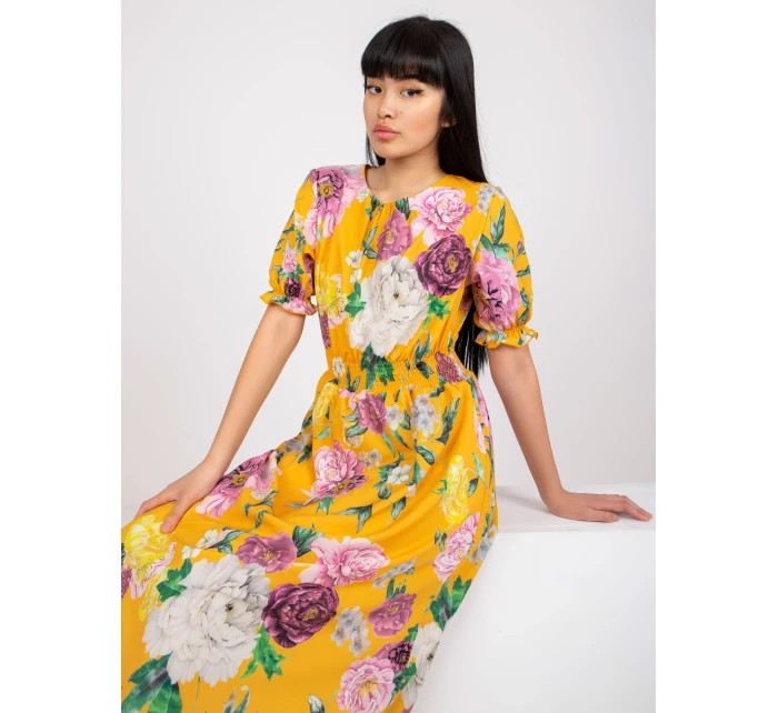 Šaty LK SK 507564.36P tmavě žlutá