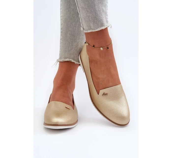 Dámské ploché mokasíny Gold model 21223618 - Kesi
